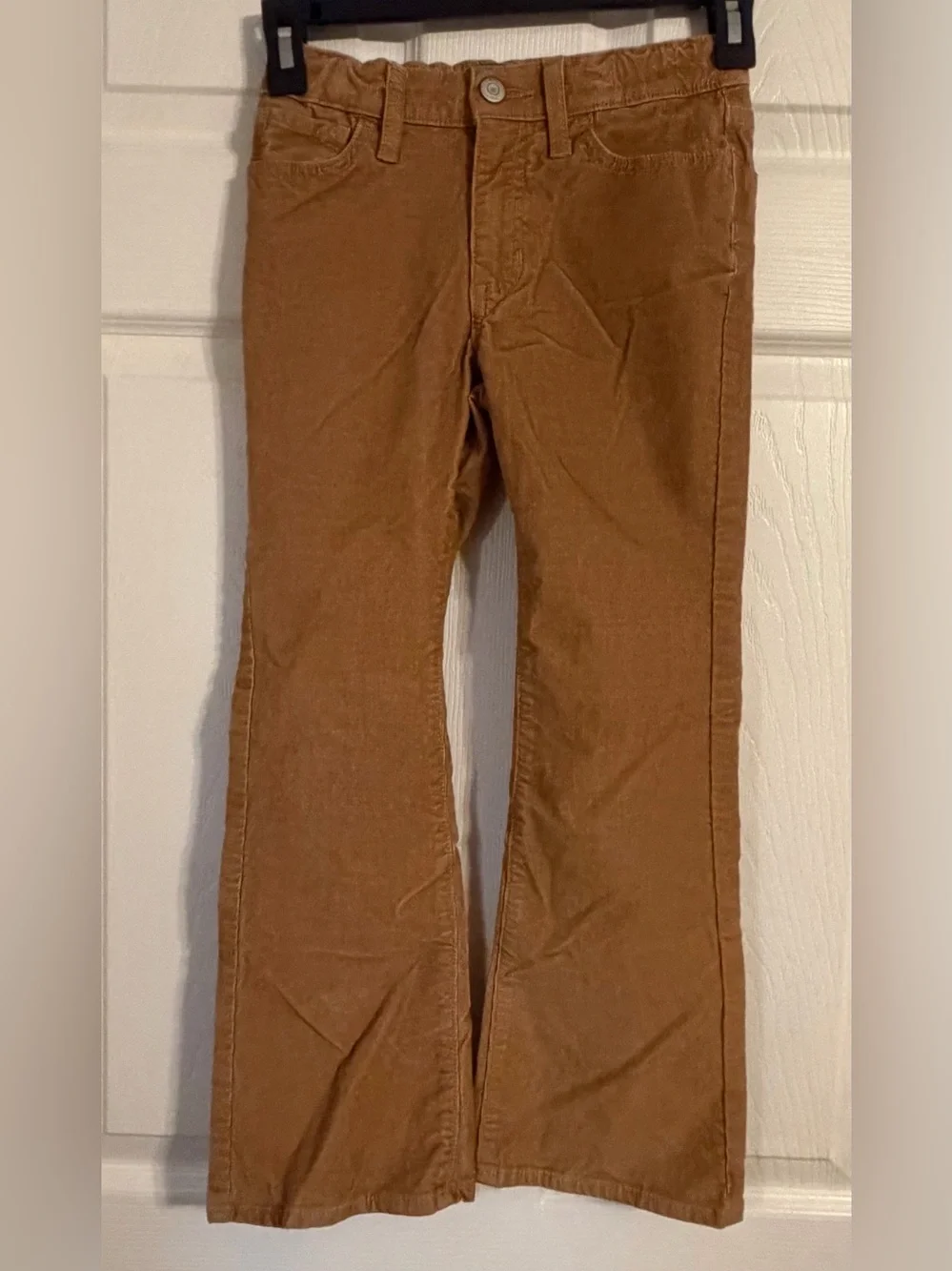 Old Navy Girls Corduroy High Rise Flare Size 8 Graham Color Adjustable Waist